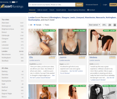 EscortRankings.UK – The Best UK Escort Review Site