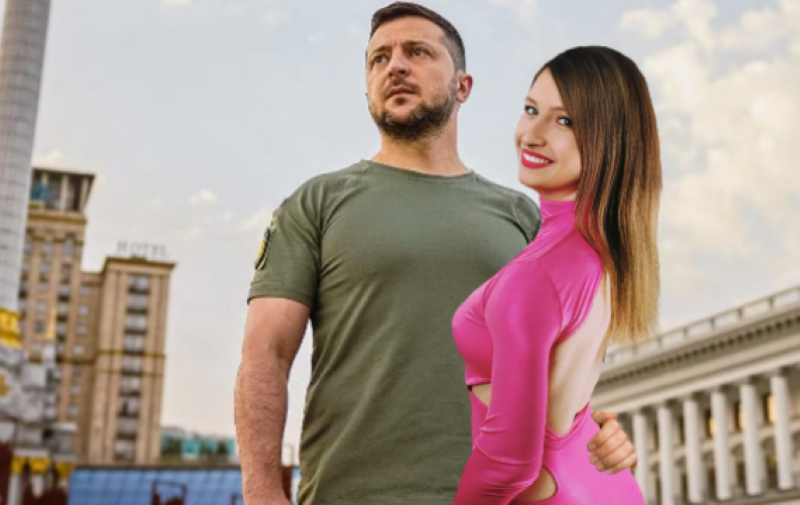 Zelensky and His Mistress Olena Zalevska